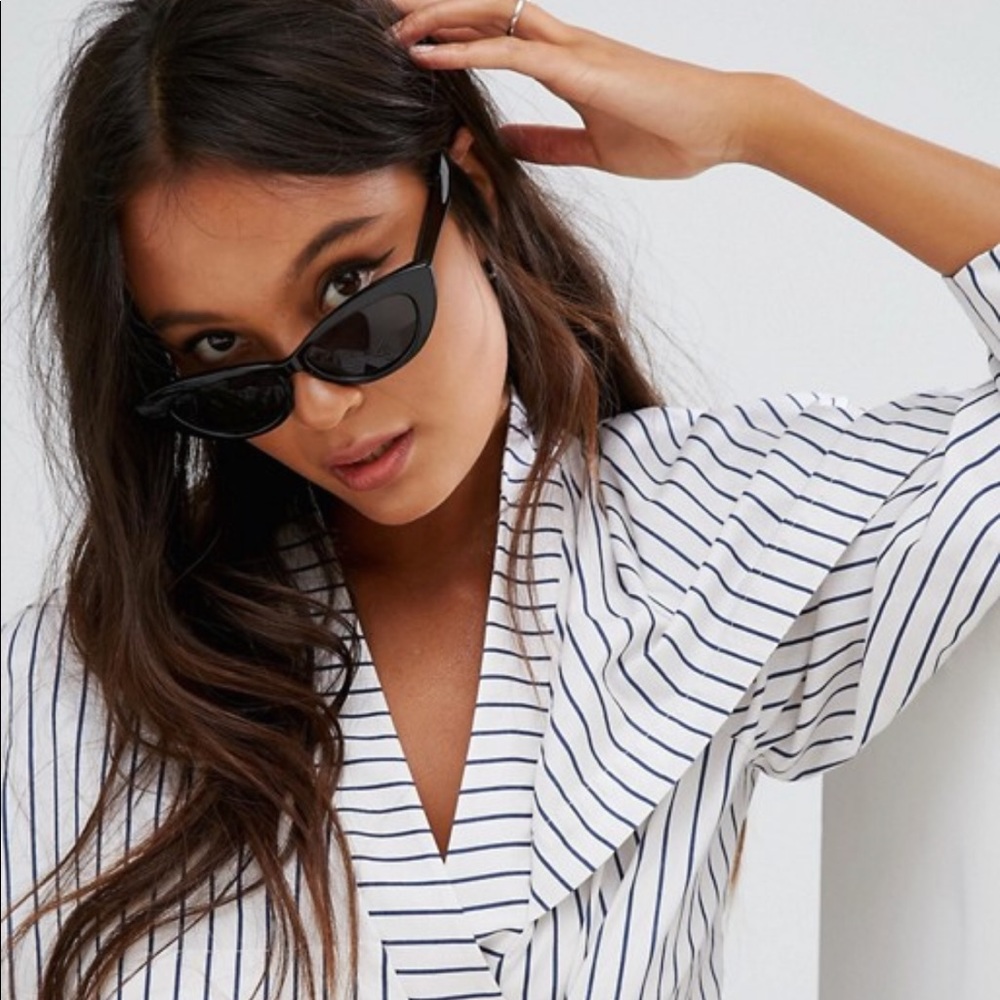 Black cat eye sunglasses